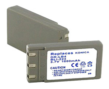 konica DR-LB4 replacement battery 3.6v 1000mAh Li-Ion