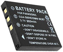 Panasonic CGA-S004 replacement battery 3.7v 750mAh Lithium Ion