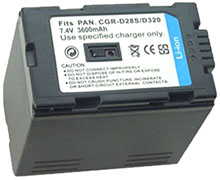 Panasonic CGR-D320 replacement battery 7.2v 2800mah