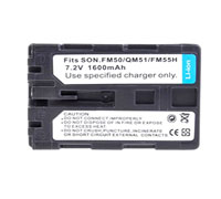 sony NP-FM55H replacement battery 7.2v 1600mAh Li-Ion